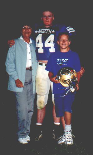 Gr.ma Pat (dad's mom) and Kyle (dad's other sister's son) w/ Jared