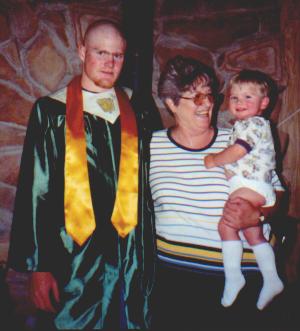 Irene and Tommy w/ Jared (after graduation)